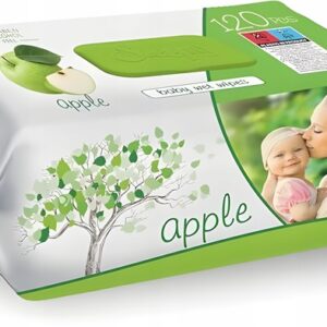 CHUSTECZKI SLEEPY NAWILŻANE JABŁKO 120SZT